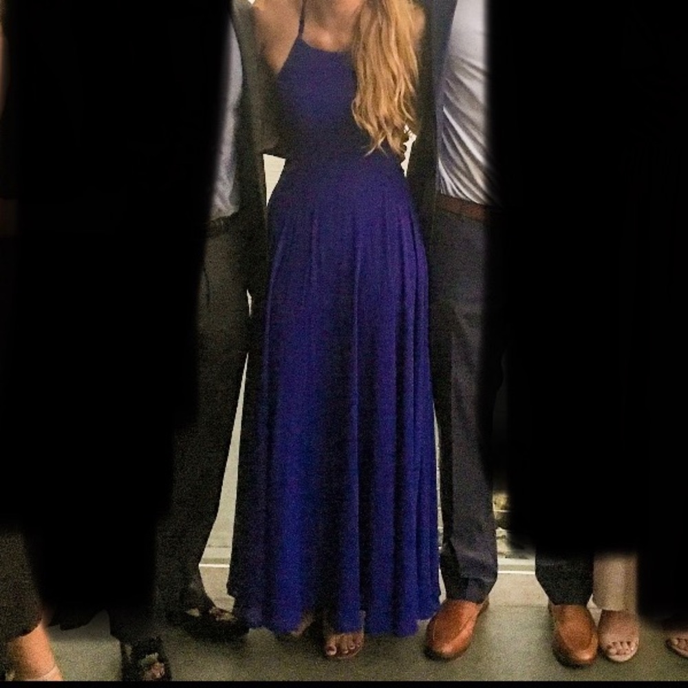 Formal long royal blue dress